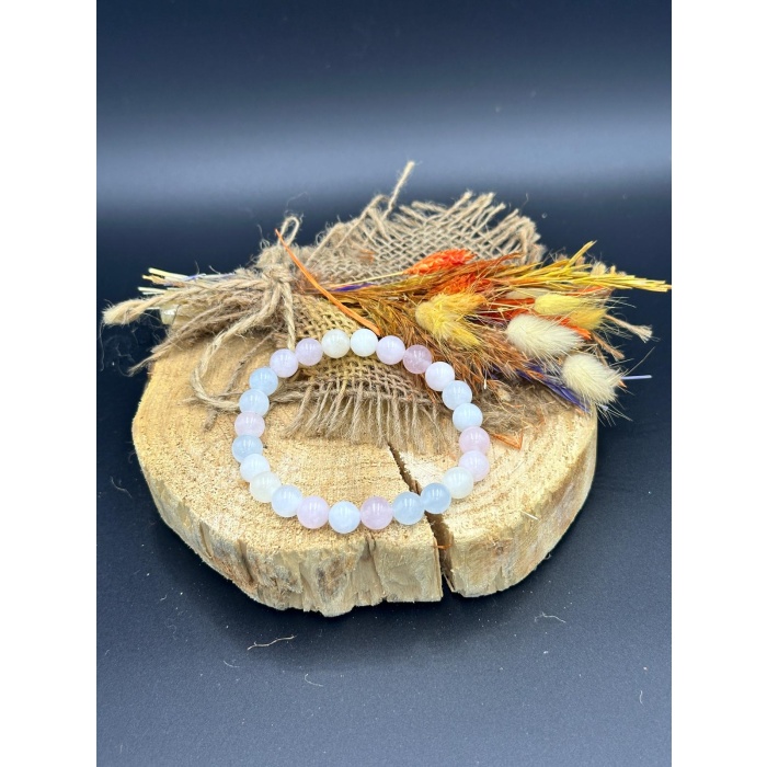 Morganit Taşı Bileklik – Aşkın Işıltısı, Tenin Zarafeti