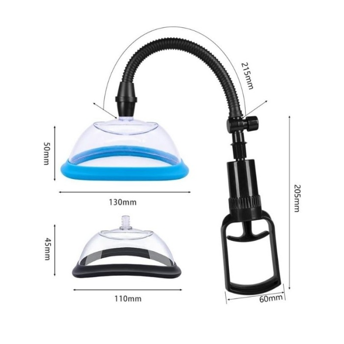 Censan Pussy Pump Premium Fun Çift Başlıklı Vajina &amp; Gööğüs Pompası