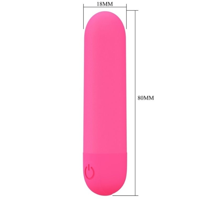 Censan Stefan Mini Massager Bullet Vibratör Kırmızı