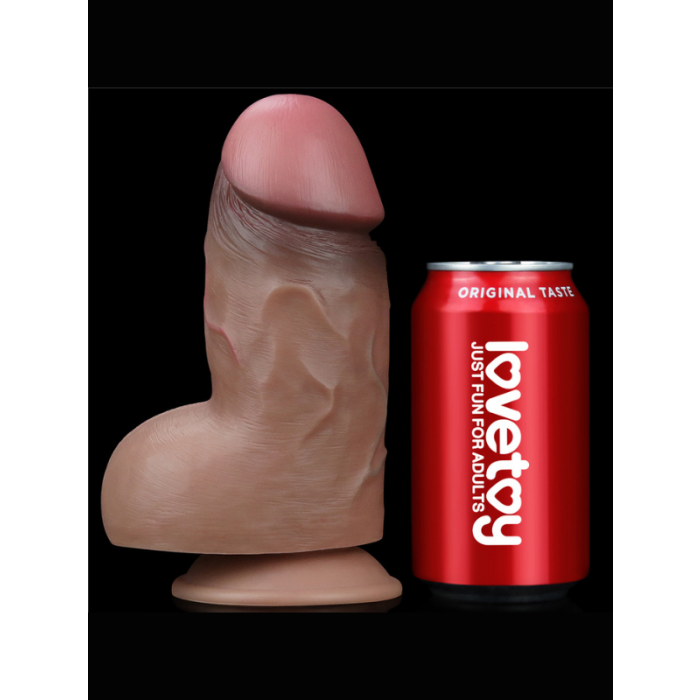 Censan 7.0 İnç Dual Layered Platinum Silicone Cock