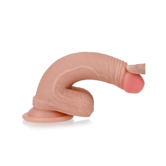 Censan 7 İnç Dual layered Platinum Silicone Cock Dildo