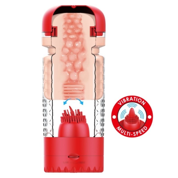 Censan Theresa Kırmızı Vajina &amp; Dil Mastürbatör