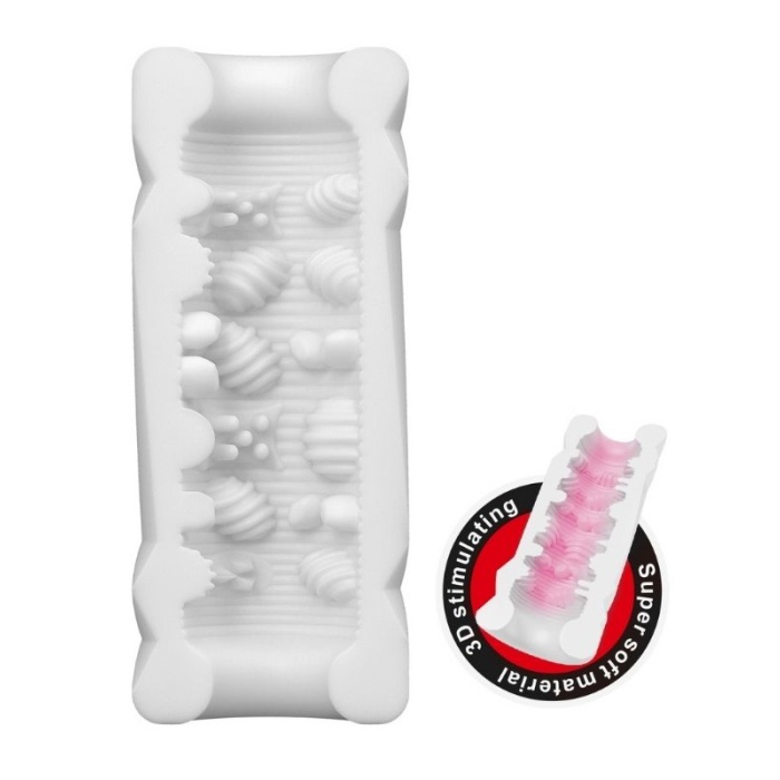 Censan Super Soft Material 3d Stimulating Kiko Kola Kutusu Şeklinde Mastürbatör