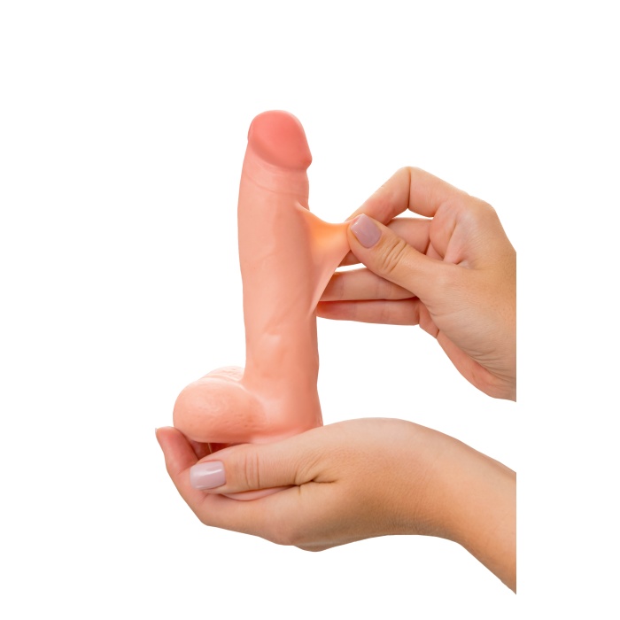 My Babe My Priceless Kıkırdaklı Gerçekçi Dildo – TPE, Ten Rengi, 18 cm