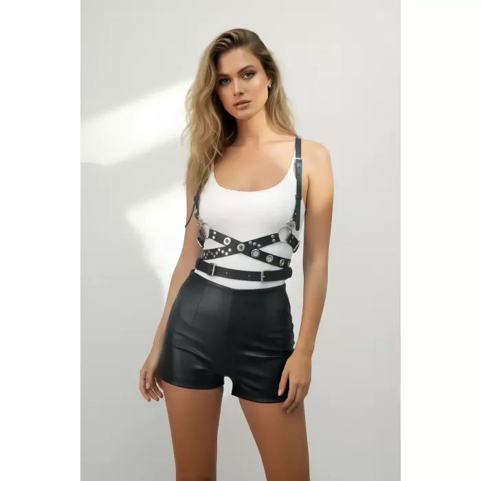 Elbise Üzeri Kemer, Şık Büyük Delik Detaylı Kemer Kemer - APFT890