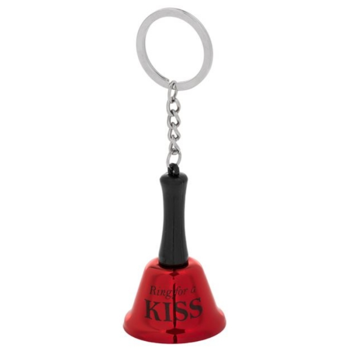 Ring for a Kiss Kırmızı Çan Anahtarlık