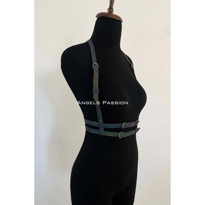 Renkli Reflektörlü Göğüs Harness, Karanlıkta Parlayan Göğüs Harness - APFT205