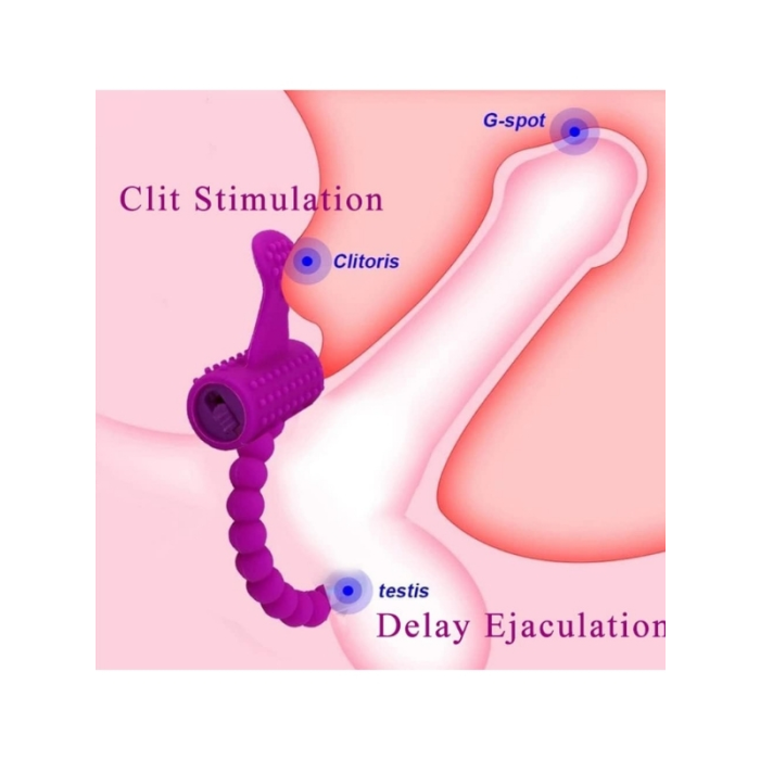 Censan Naughty Play Titreşimli Penis Halkası