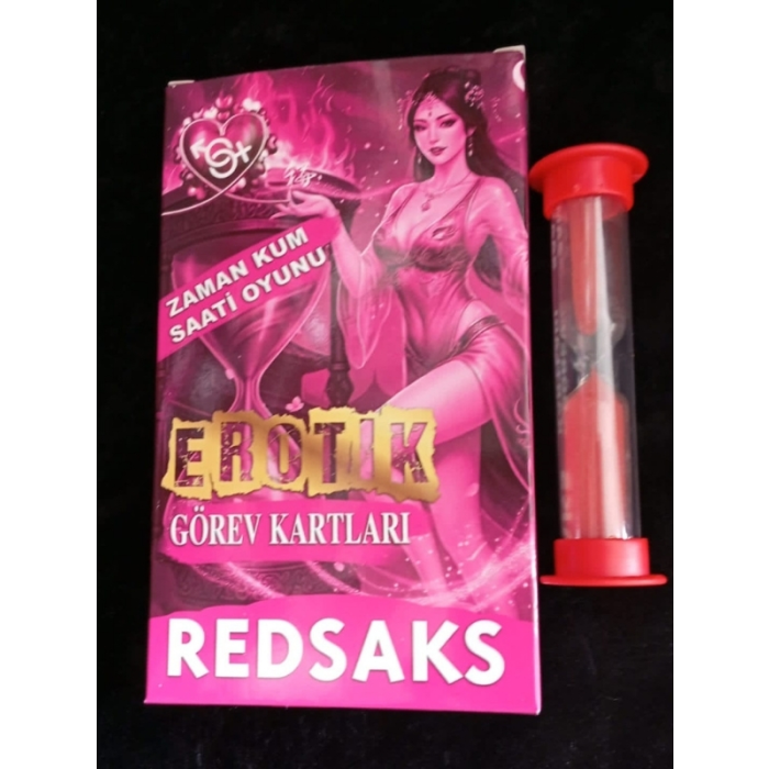 RedSaks Zaman Kum Saati Çiftler Oyunu – 1 Dakikalık Tutku ve Eğlence Görev Kartlarıyla Romantik Oyun Seti