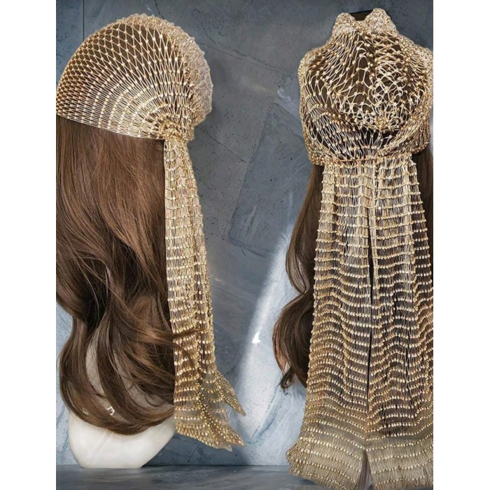 Taşlı Kafa Aksesuarı Kristal Bandana