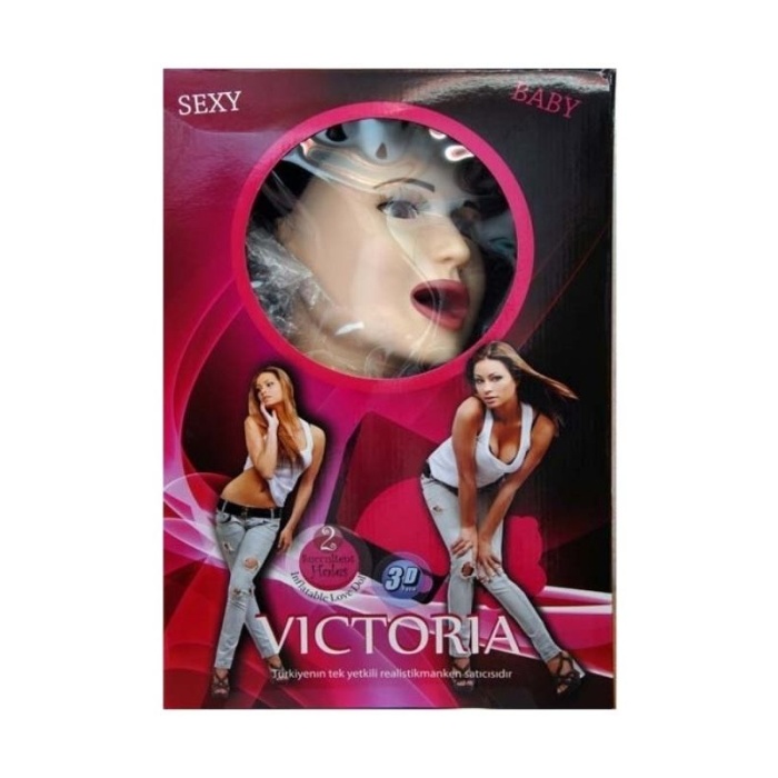 Censan Esmer Victoria Büyük Boy Titreşimli Sesli Realistik Şişme Kadın