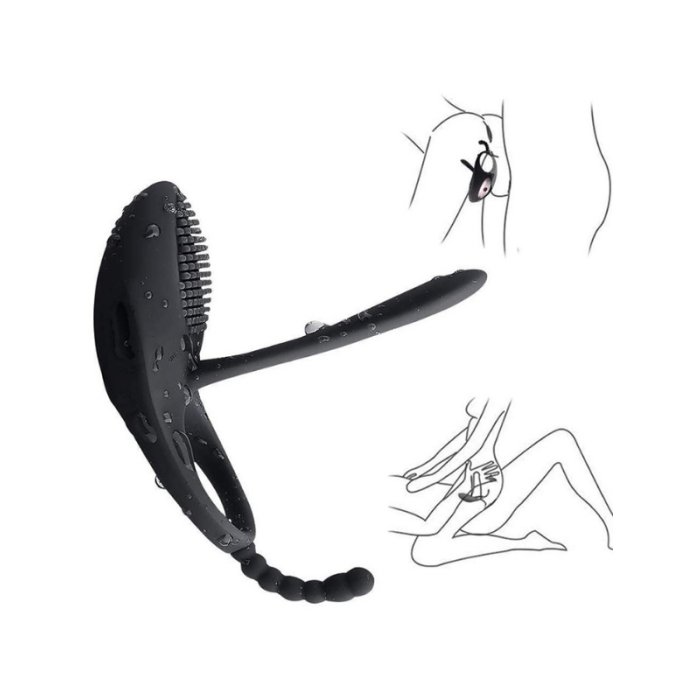 Censan Love Glow Love Desire 3’ü 1 Arada Klitoris, Anal ve Vajinal Uyarıcı – Titreşimli Testis ve Penis Halkası