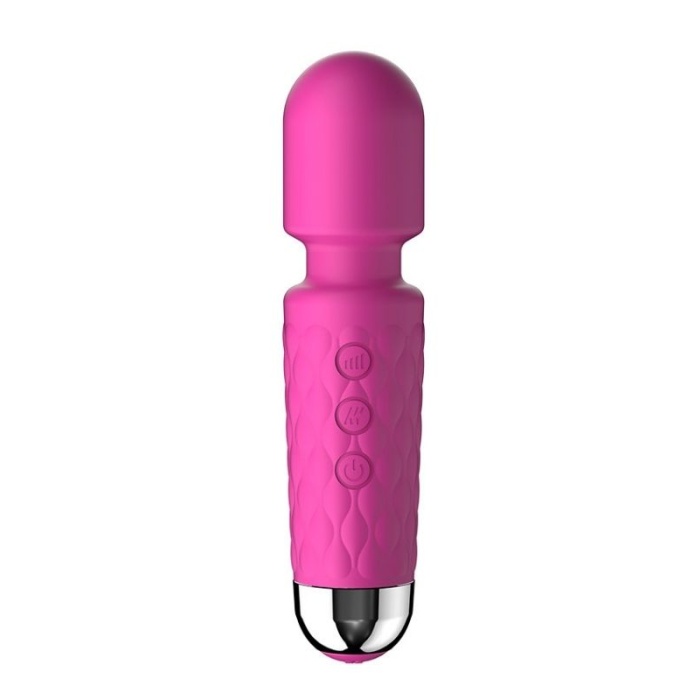 Censan Mini Wand Massager Şarjlı Vibratör - Pembe