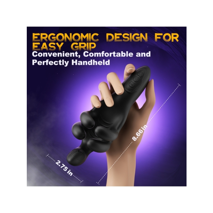 Censan LongZ-Black – Erkekler için 10 Modlu Titreşimli ve 10 Modlu Sıkma Fonksiyonlu Mastürbatör