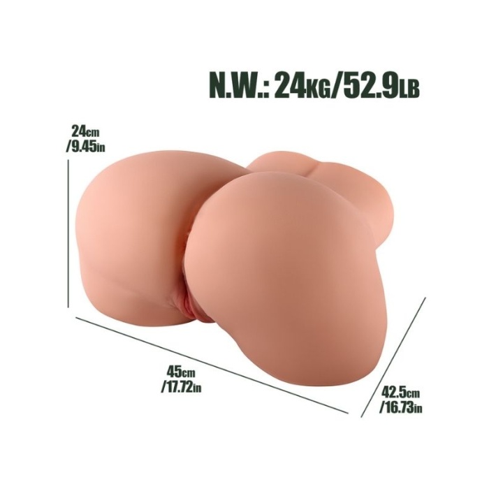 Censan Ultra Realistik 24 KG Doggy ve Misyoner Pozisyon Gerçekçi Kalça