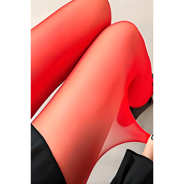 Kırmızı Külotlu Çorap 20 Den