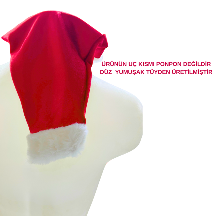 UNİSEKS Seksi Kadife Yılbaşı Şapkası BC9302