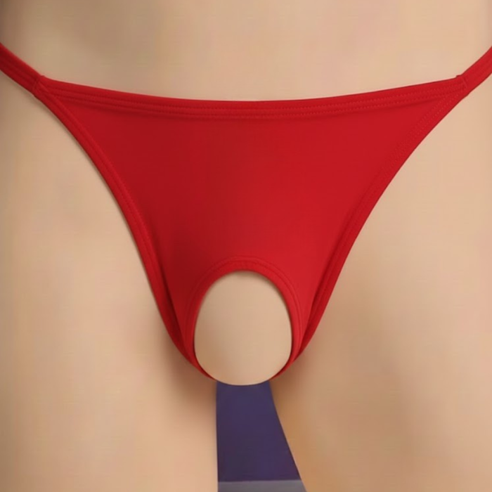 Kırmızı Özel Bölgesi Açık Kadın String BC0057