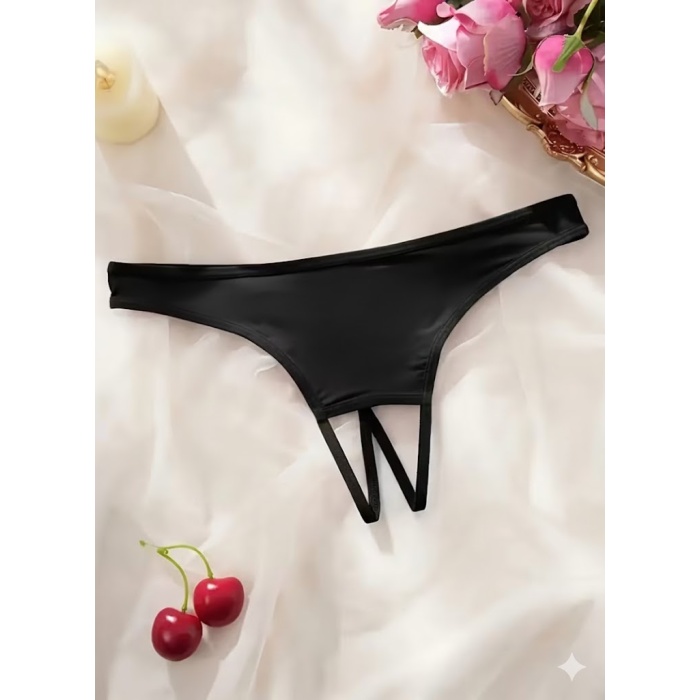 Kadın Siyah Ağ bölgesi Açık Külot BC0058