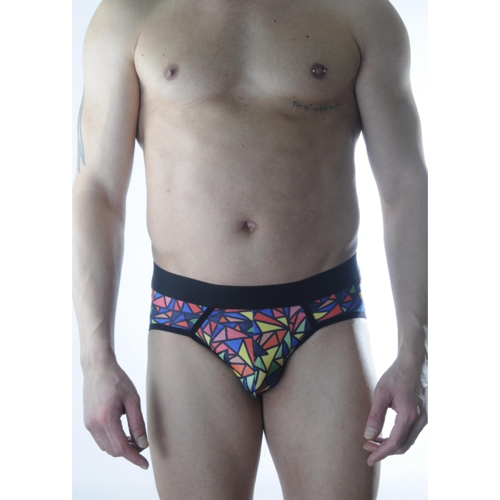 Erkek Renkli Desenli Fantezi Jockstrap