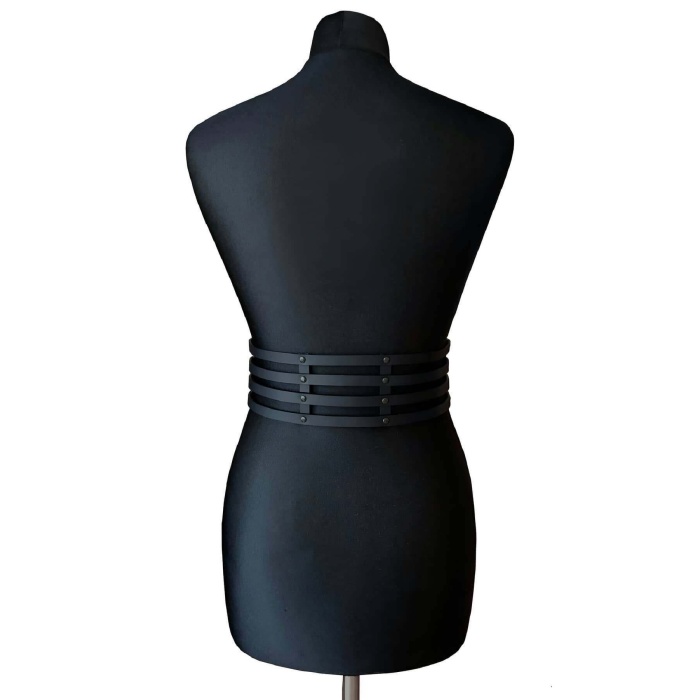 Deri Bayan Deri Dört Sırakı Bel Kemer - APFT910