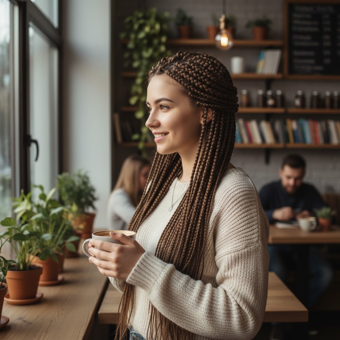 Afrika Örgüsü Ve Rasta İçin Sentetik Saç - Orta Kumral