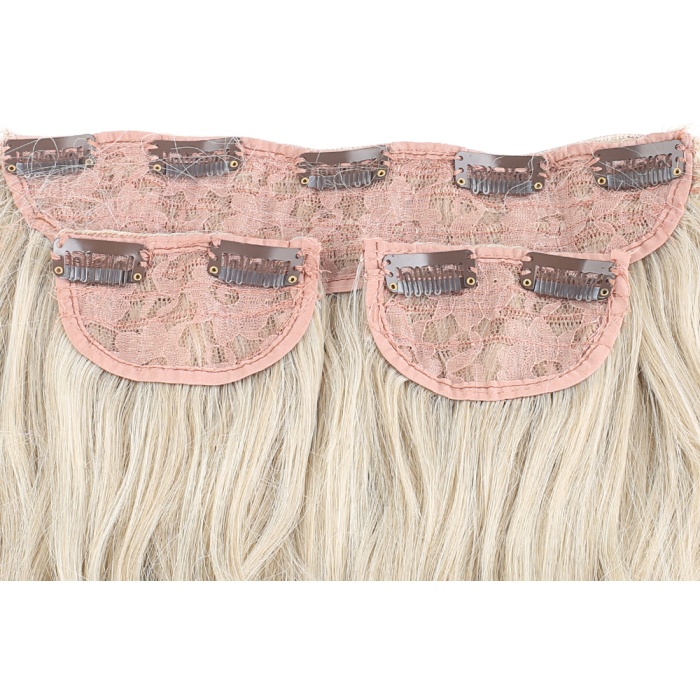 Fiber Sentetik Dalgalı Yarım Ay + 2 Yan Çıt Çıt - Balköpüğü Platin Röfleli