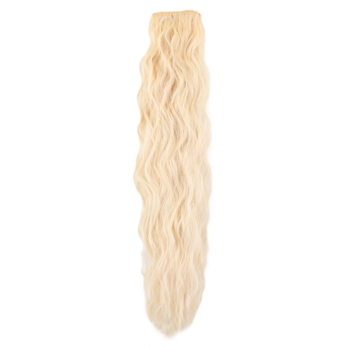 Fiber Sentetik Kabarık Dalgalı 8 Parça Çıt Çıt - Platin