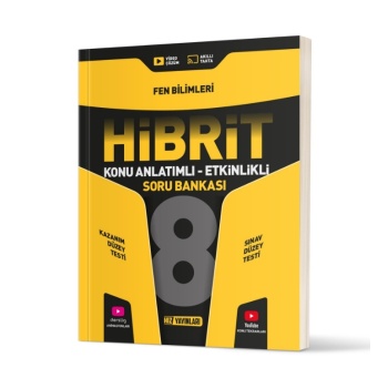 8. SINIF HIZ YAYINLARI HİBRİT FEN BİLİMLERİ SORU BANKASI