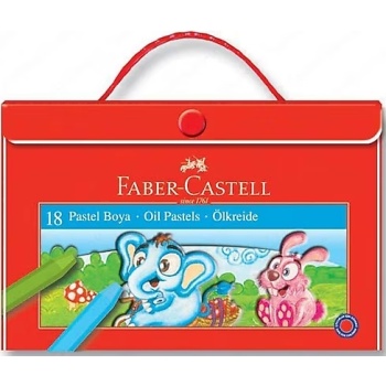 Faber-Castell Plastik Çantalı 18li Pastel Boya