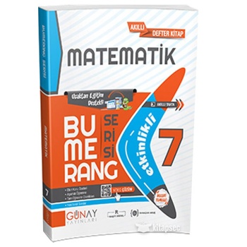 7. Sınıf Matematik Etkinlikli Bumerang Serisi Günay Yayınları