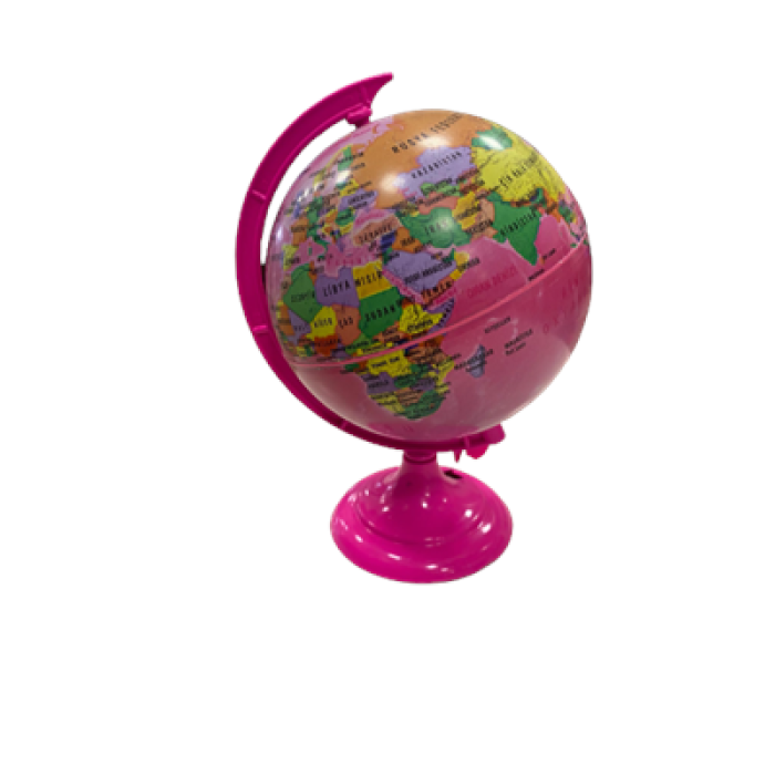 Masis 10 Cm Kalemtraşlı Yer Küre Pembe