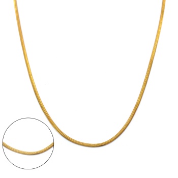 Çelik Zincir Kolye Altın Kaplama Balık Model ZN-162