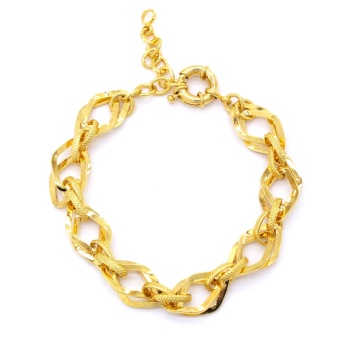 FerizZ Altın Kaplama Samanyolu Tasarım Üçgen Geçişli Şık Kadın Bileklik