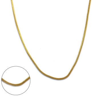Çelik Zincir Altın Kaplama Oval Kesim 1.5 MM Zn-161