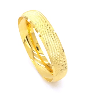 22 Ayar Altın Kaplama Noktalı Bilezik 15mm Kalınlık BLZ-3011