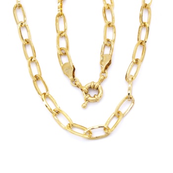 Altın Kaplama 5 mm-45 cm Kadın Zincir Kolye ZN-164