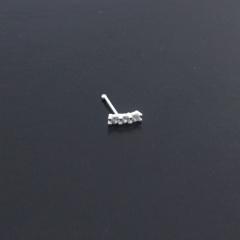 925 Ayar Gümüş 3 Sıra Zirkon Taşlı  Hızma HZ-113