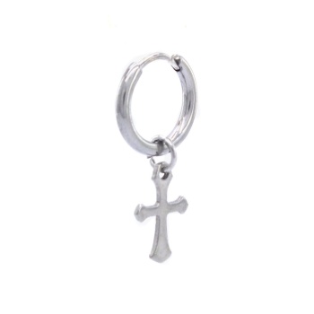 Erkek Çelik Küpe Haç ModelUNK-479