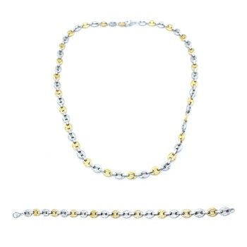 316L Çelik Çift Renkli Erkek Set SET-134