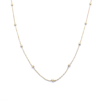 Çelik Zincir Altın Kaplama Küçük Toplu Model - ZN-222