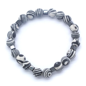 Damarlı Akik Doğal Taş Erkek Bileklik EBLK-316