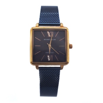 Michael Fellini Kare Hasır Kordonlu Kadın Kol Saati ST-111