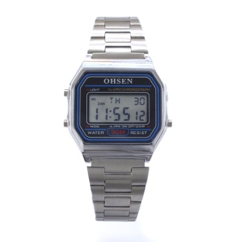 Ohsen Dijital Çelik Kordonlu Erkek Kol Saati ST-101
