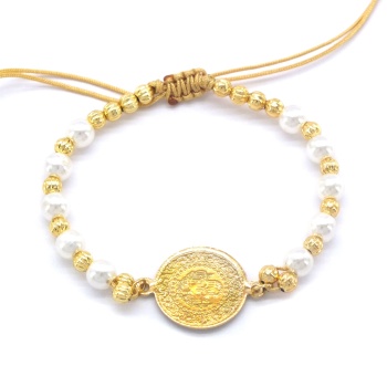 Altın Kaplama Zincir- Hallow Bileklik BLK- 982