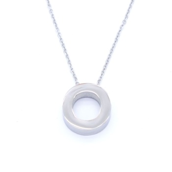 316L Çelik O Harf Kolye 55 cm KLY-546