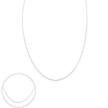 Çelik Zincir Kolye Oval Kesim 1 MM ZN-302