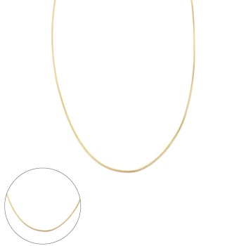 Çelik Zincir Altın Kaplama Oval Kesim 1 MM ZN-301