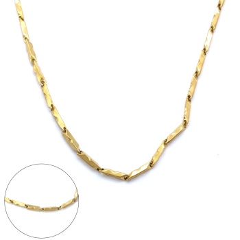 Çelik Zincir Altın Kaplama Erkek Model 3 MM ZN-255