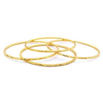 İmitasyon Ajda Bilezik Desenli Model Altın Kaplama  - 4 Adet BSET-121